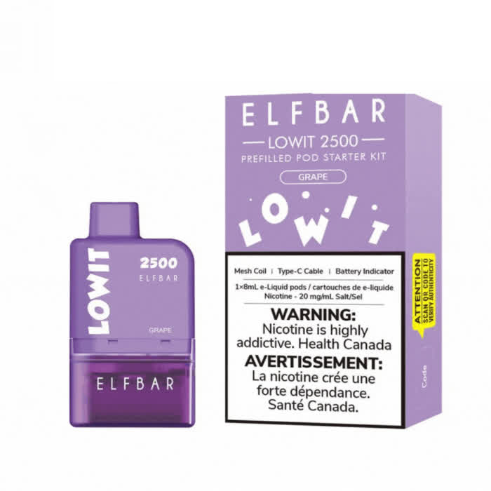 Elf Bar Lowit Pre-filled Pod Grape Starter Kit