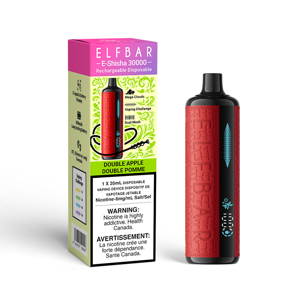 ElfBar E-Shisha 30k Disposable Vape - 30000 Puffs - 20ml - Low Nicotine