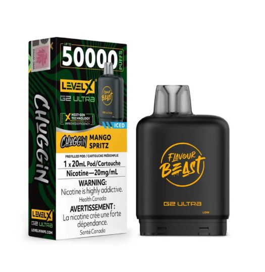 Level X Flavour Beast G2 Ultra Chuggin Disposable Pods - 50000 Puffs - 20ml