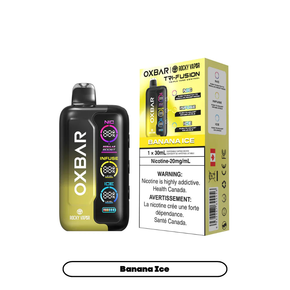 Rocky Vapor Oxbar Tri Fusion Disposable Vape - 50000 Puffs - 20ml