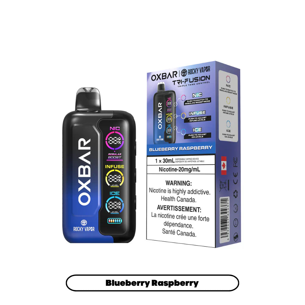 Rocky Vapor Oxbar Tri Fusion Disposable Vape - 50000 Puffs - 20ml