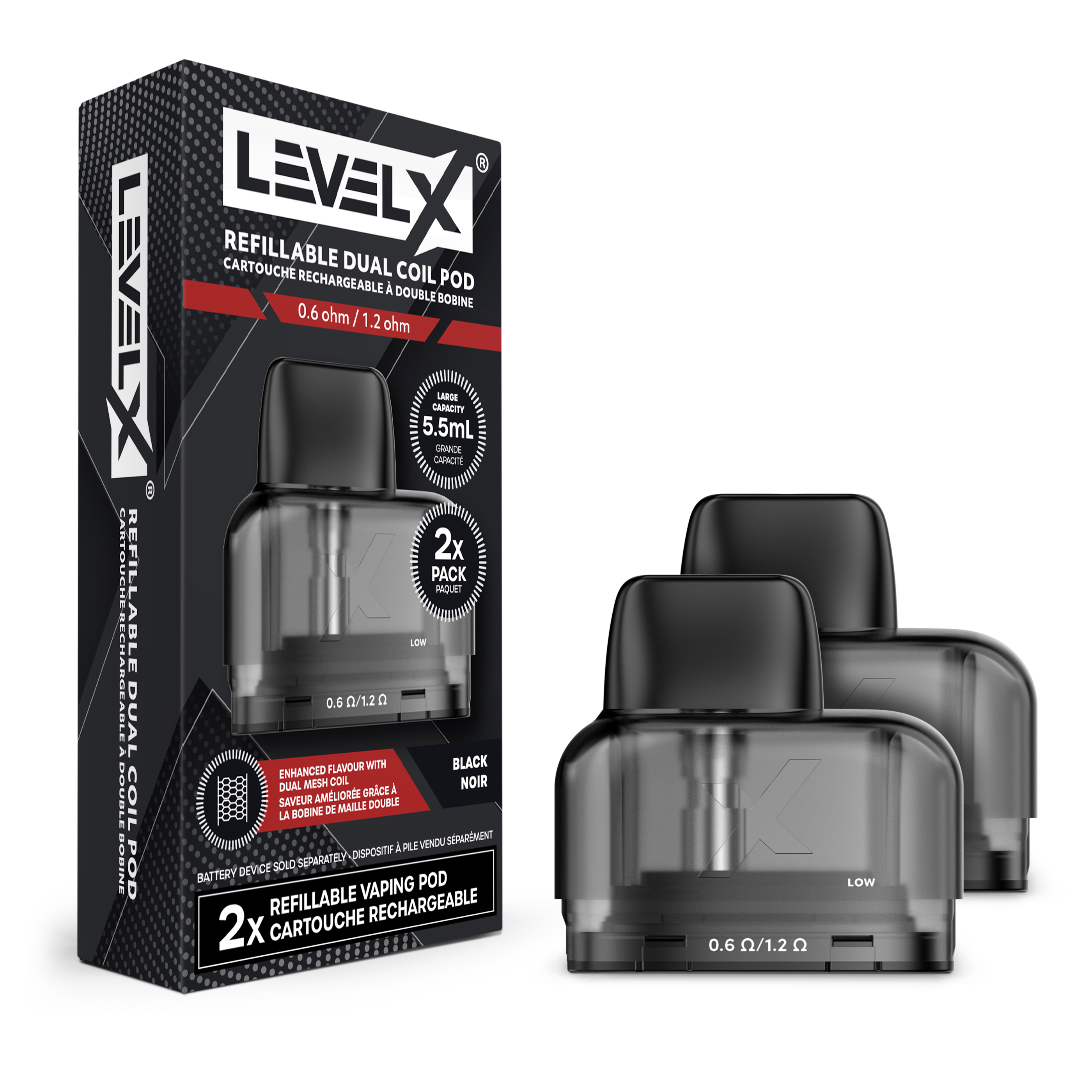 Flavour Beast Level X Open Replacement Pods -2 pack