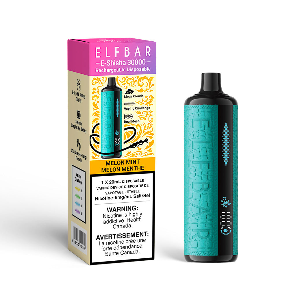 ElfBar E-Shisha 30k Disposable Vape - 30000 Puffs - 20ml - Low Nicotine